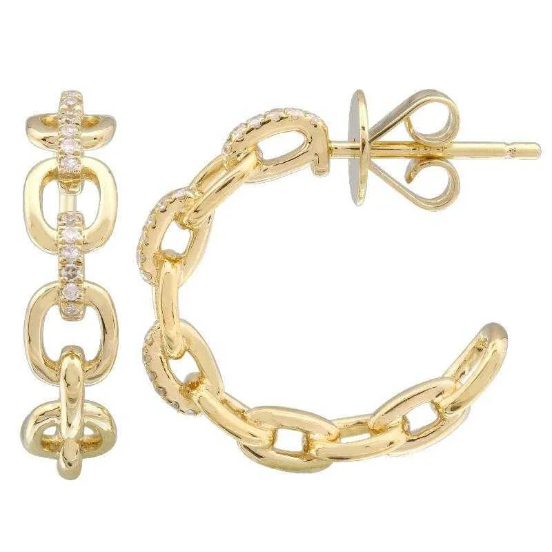 Best hoop earrings with vintage-style detailing for a nostalgic and timeless look-Chain Link Hoops