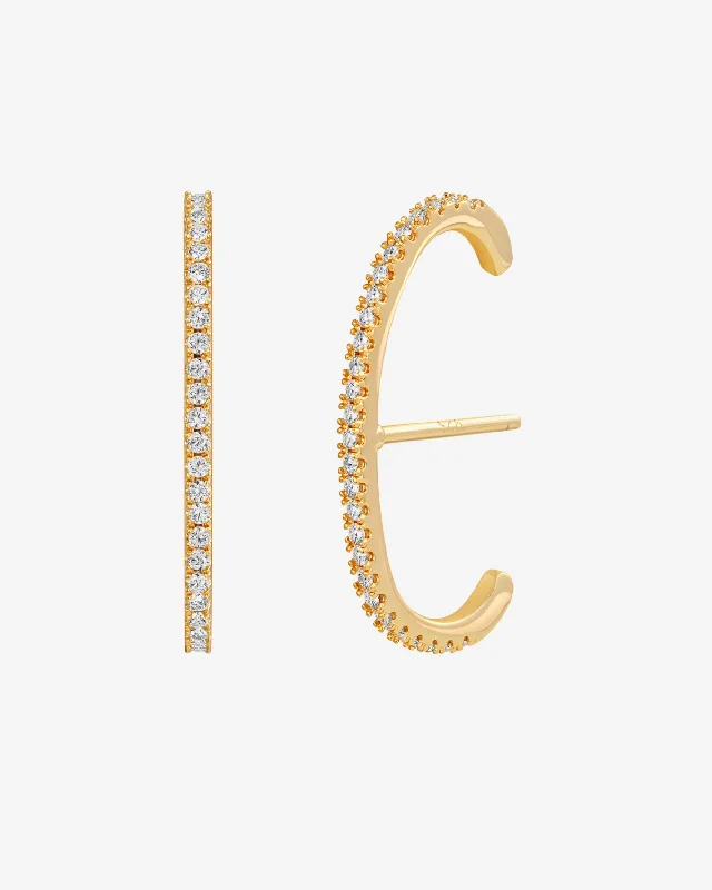 Best hoop earrings with hammered gold for a rustic yet elegant look-Colette Suspender Cuffs