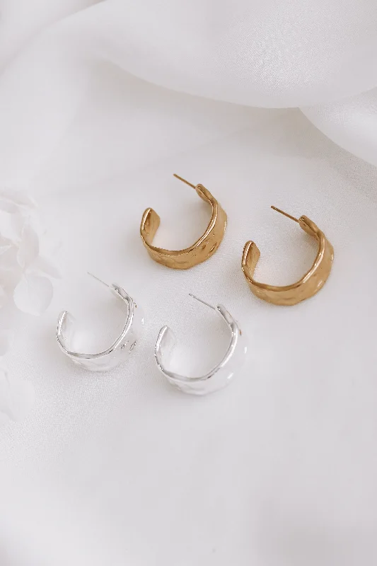 Best hoop earrings with gold for a luxurious and timeless look-Dani - Gold or Silver Stainless Steel Hoops