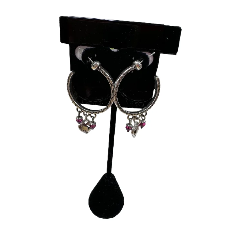 Hoop earrings with multi-tone finishes for a colorful and layered effect-Earrings Dangle/drop By Brighton