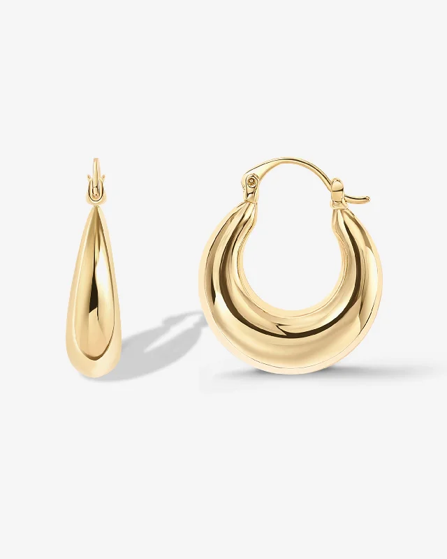 Lightweight hoop earrings for comfortable and all-day wear-Luisa Hoops