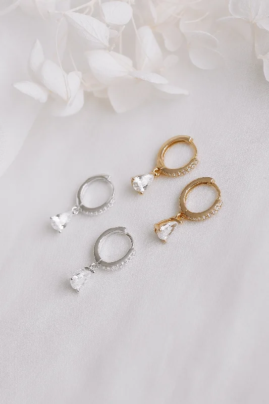 Best hoop earrings with textured silver for a rustic and organic finish-Nicola - Gold or Silver Sterling Silver Hoops