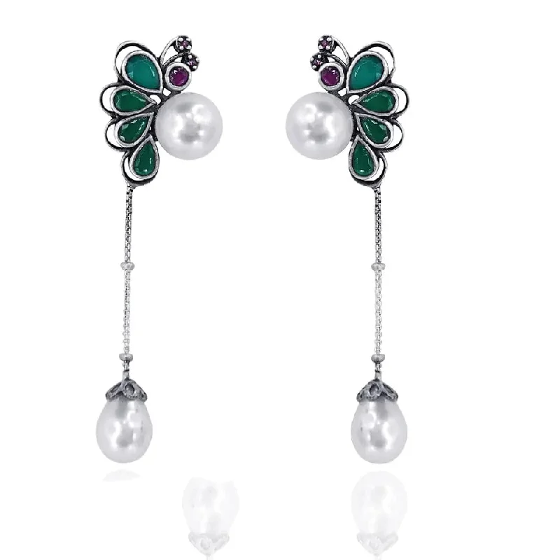 Best hoop earrings with gemstone accents for a colorful and elegant appearance-92.5 Silver Earring  Butterfly